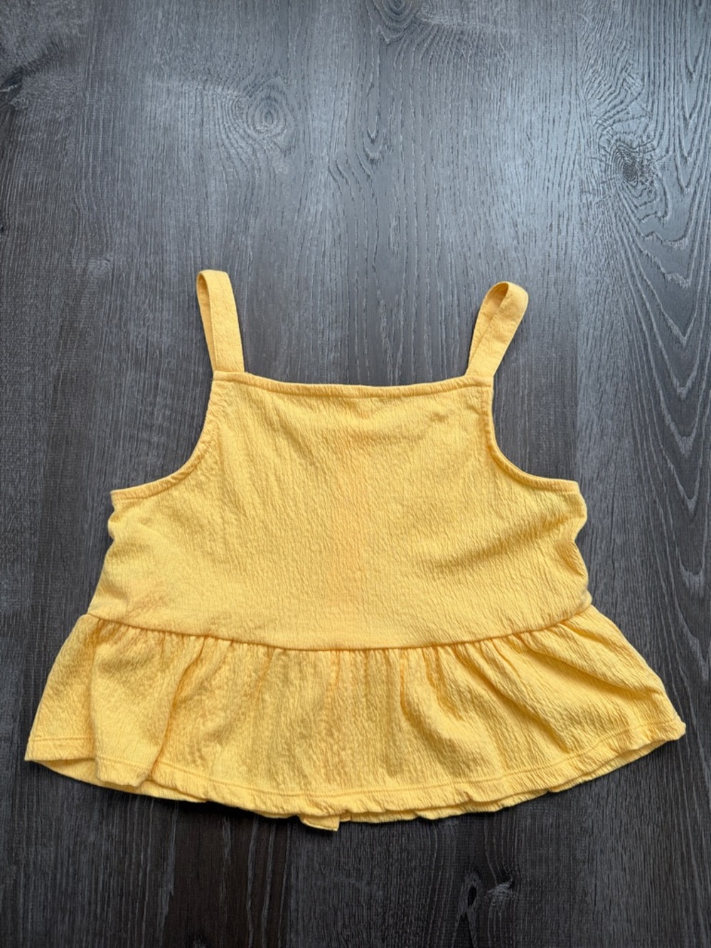 fabkids Sunny Yellow Button-Front Tank Top - Picture 4 of 4